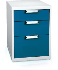 Universal cabinet for workbenches 662 x 480 x 600 - 3x drawer